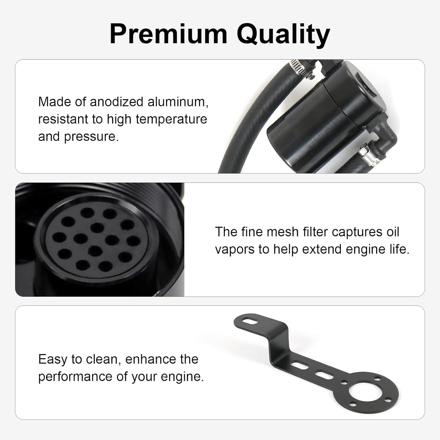 Oil Catch Can for 2014-2018 Chevy/GMC 1500 & 2015-2020 Full-Size SUVs - Air/Oil Separator