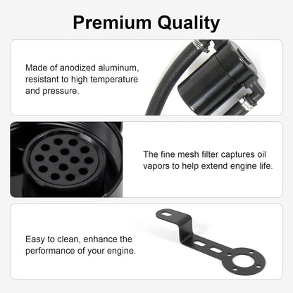 Oil Catch Can for 2014-2018 Chevy/GMC 1500 & 2015-2020 Full-Size SUVs - Air/Oil Separator