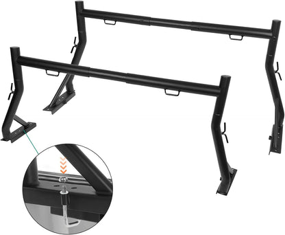 Non-Drilling Truck Rack Fit for 52" to 71" Wide Truck Bed, 800 lb. Capacity - OHMU
