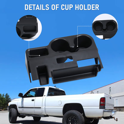 Center Console Armrest Cup Holder for 2003-2012 Dodge Ram 1500/2500/3500