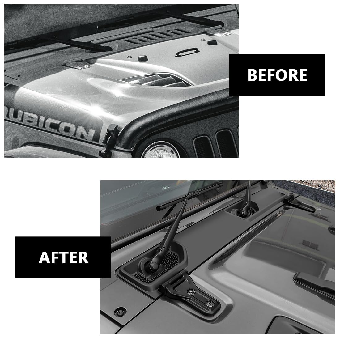 Hinge Cover Trim for Jeep Wrangler JL JT, 10Pcs