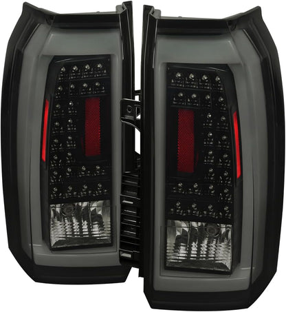 LED Bar Tail Lights Compatible with 2015-2020 Chevy Tahoe/Suburban LS LT LTZ, 2017-2020 Chevy Tahoe/Suburban Premier - OHMU