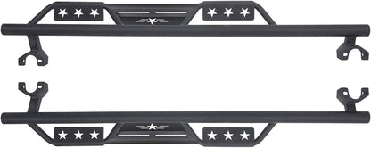 Solid Steel Running Boards for 2007-2018 Jeep Wrangler JKU 4-Door