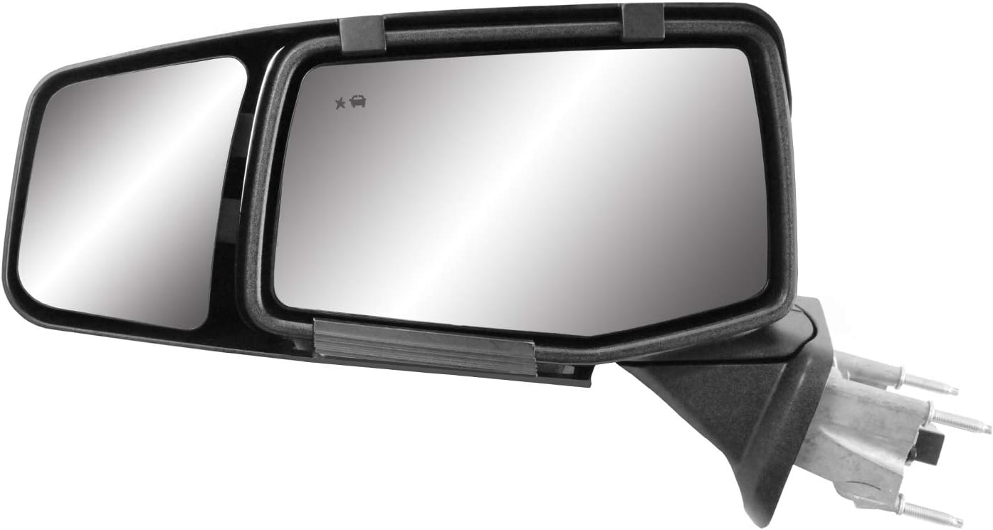 Custom Tow Mirrors for 2019-2024 Chevy Silverado 1500 & GMC Sierra 1500 - Snap & Zap 80930 (Patented)