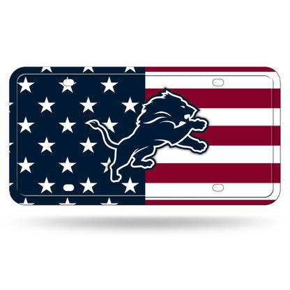 Rico Industries NFL Football USA Metal Auto Tag 6" x 12" - Great for Truck/Car/SUV