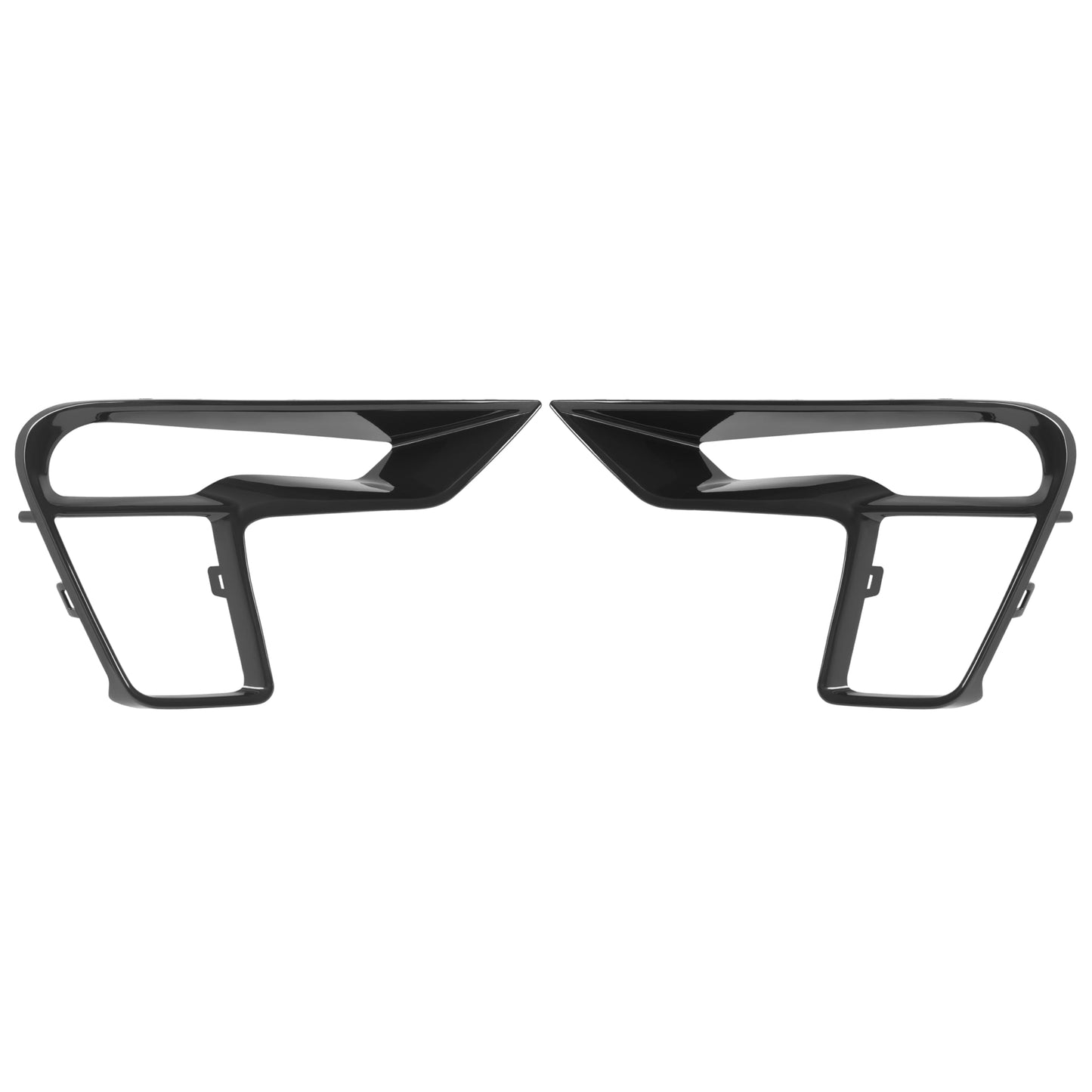 Ford Explorer Fog Light Bezel Set, ABS Plastic, Black, Left & Right