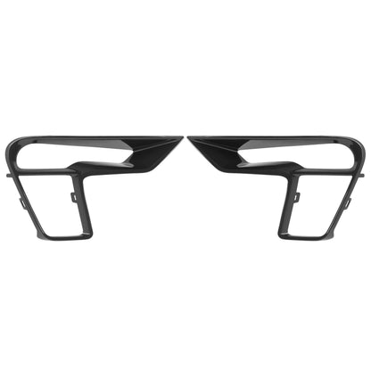 Ford Explorer Fog Light Bezel Set, ABS Plastic, Black, Left & Right