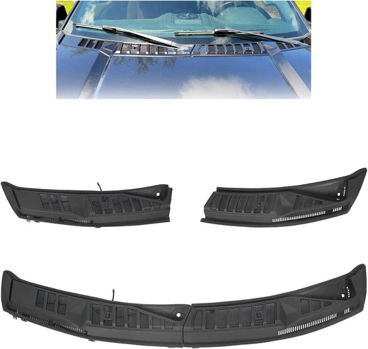 KUAFU Windshield Wiper Cowl Cover Panel Compatible with 2015-2020 Ford F150 Replacement for FL3Z15022A69B Left & Right Front Windshield Wiper Cowl Grille Insert Panel