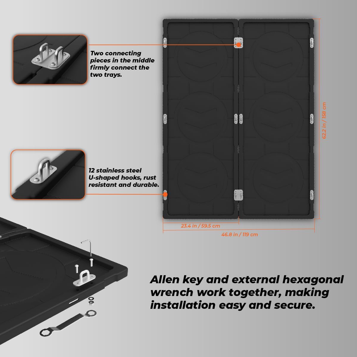 Heavy Duty Slide-Out Truck Bed Tray - Fits 5.5'+ Beds for Easy Cargo Access