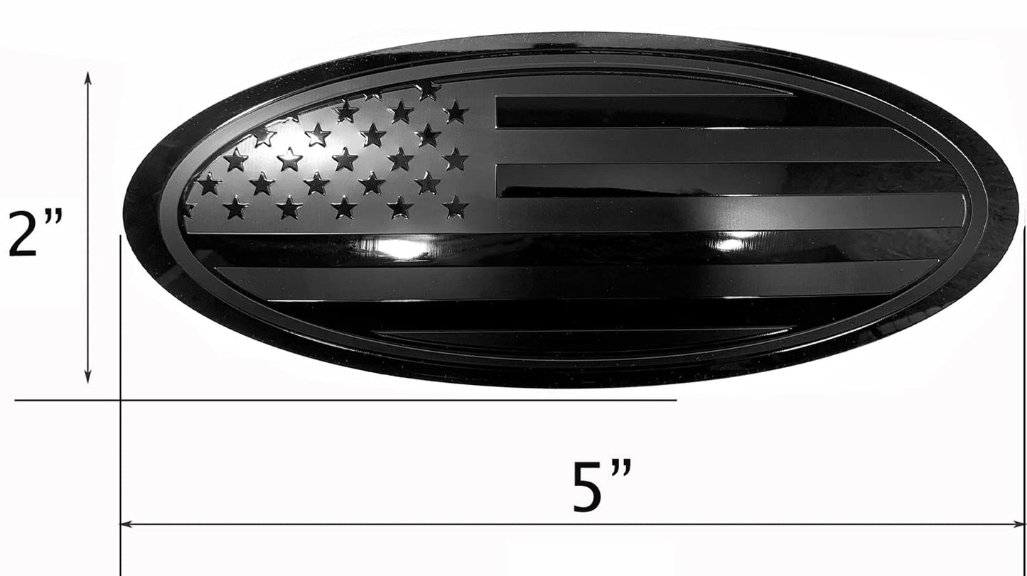 5" Black Tailgate Emblem for Ford Bronco Sport - Metal Overlay