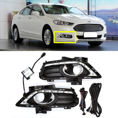 LED Fog Light DRL for Ford Fusion Bumper Replacement