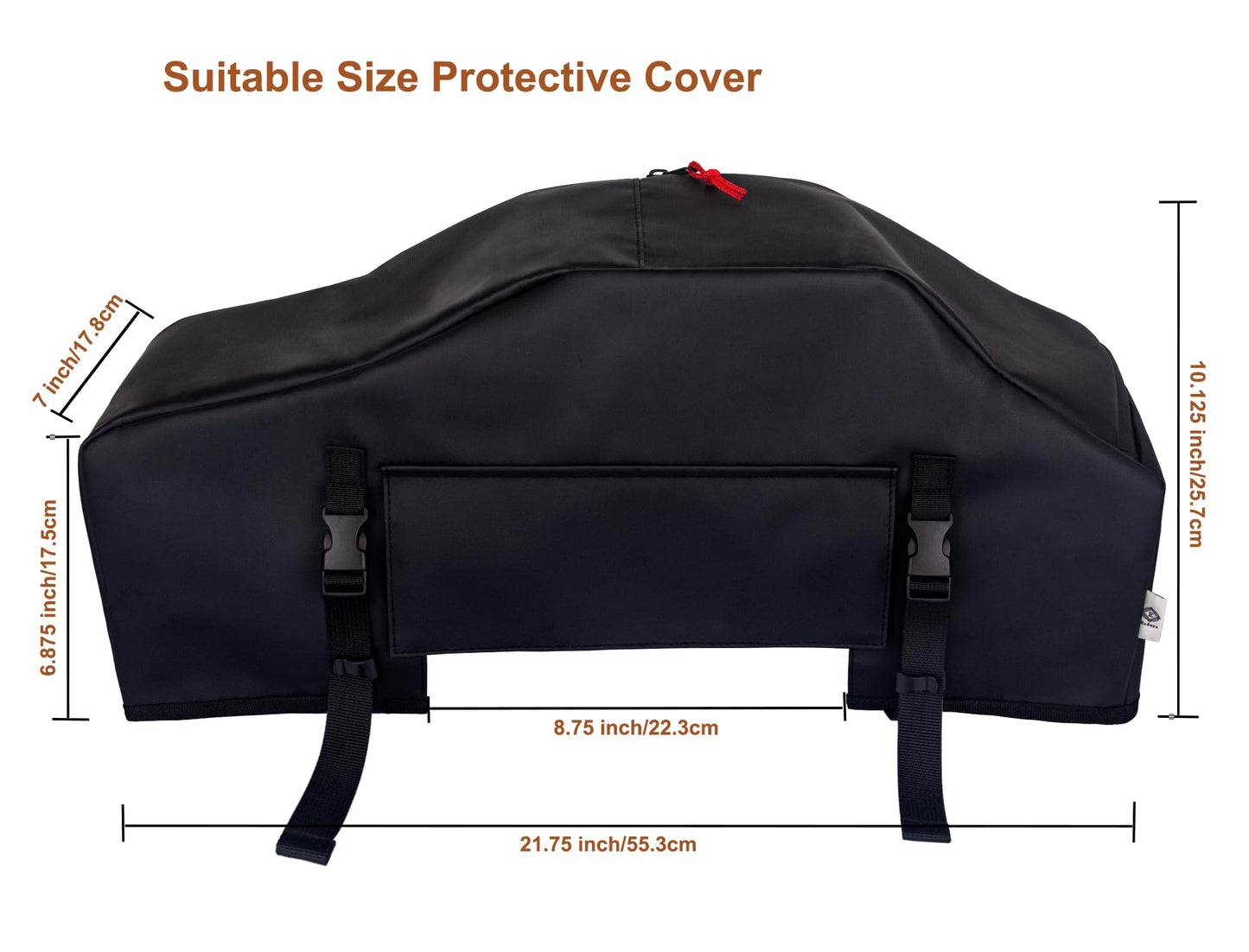 UV & Waterproof Winch Cover for 8000-13500 lbs Electric Winches (Black)