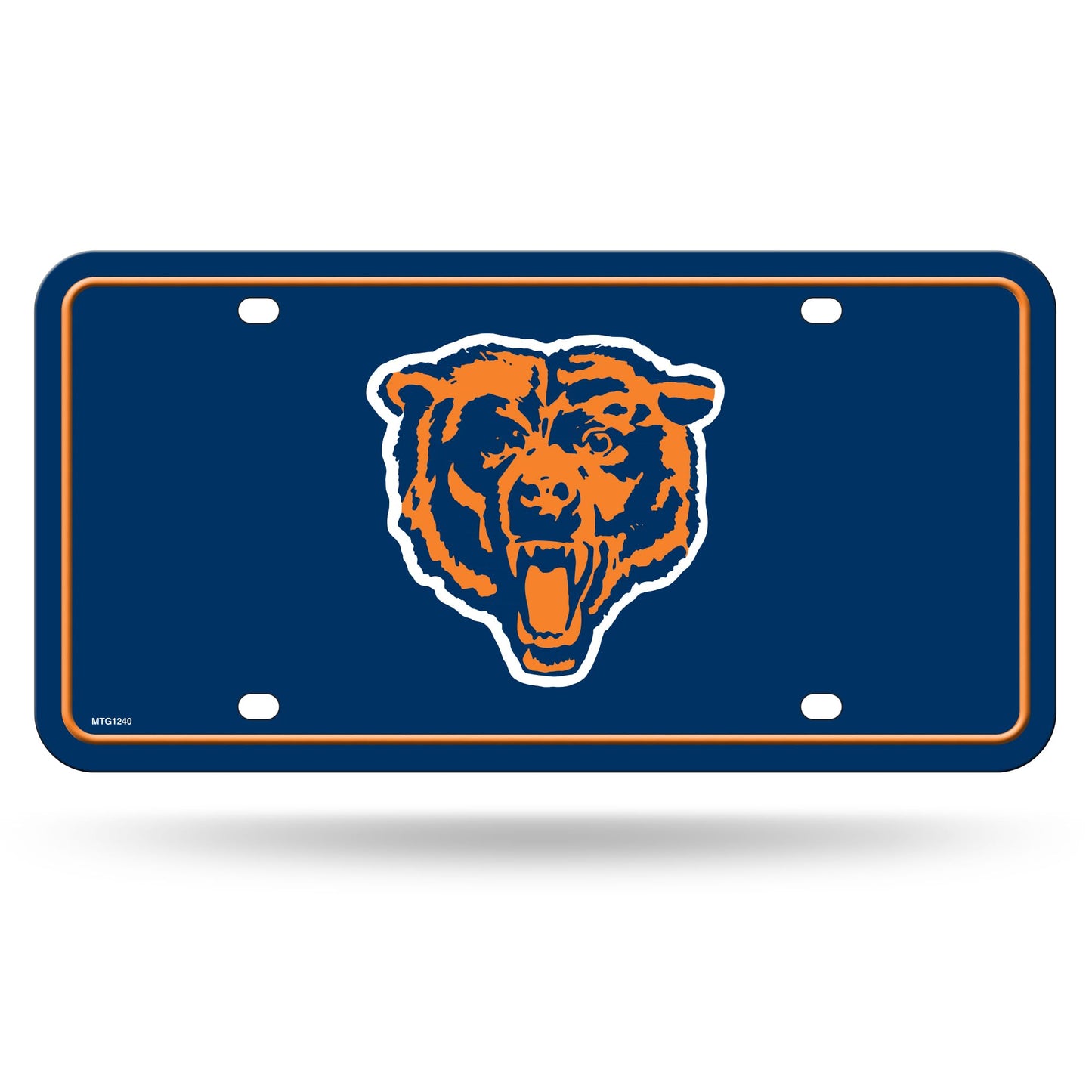 Rico Industries NFL Football Modern Retro Metal Auto Tag 6" x 12" - Great for Truck/Car/SUV