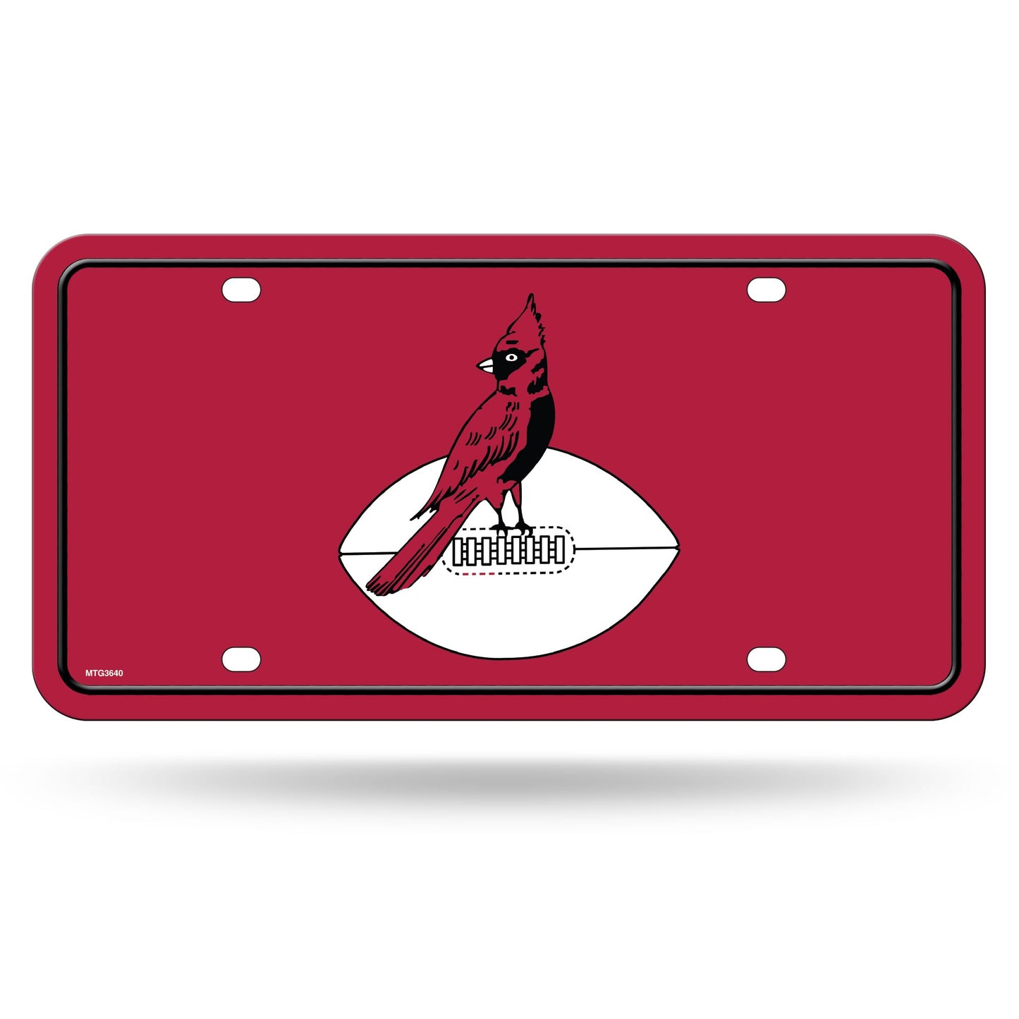 Rico Industries NFL Football Modern Retro Metal Auto Tag 6" x 12" - Great for Truck/Car/SUV