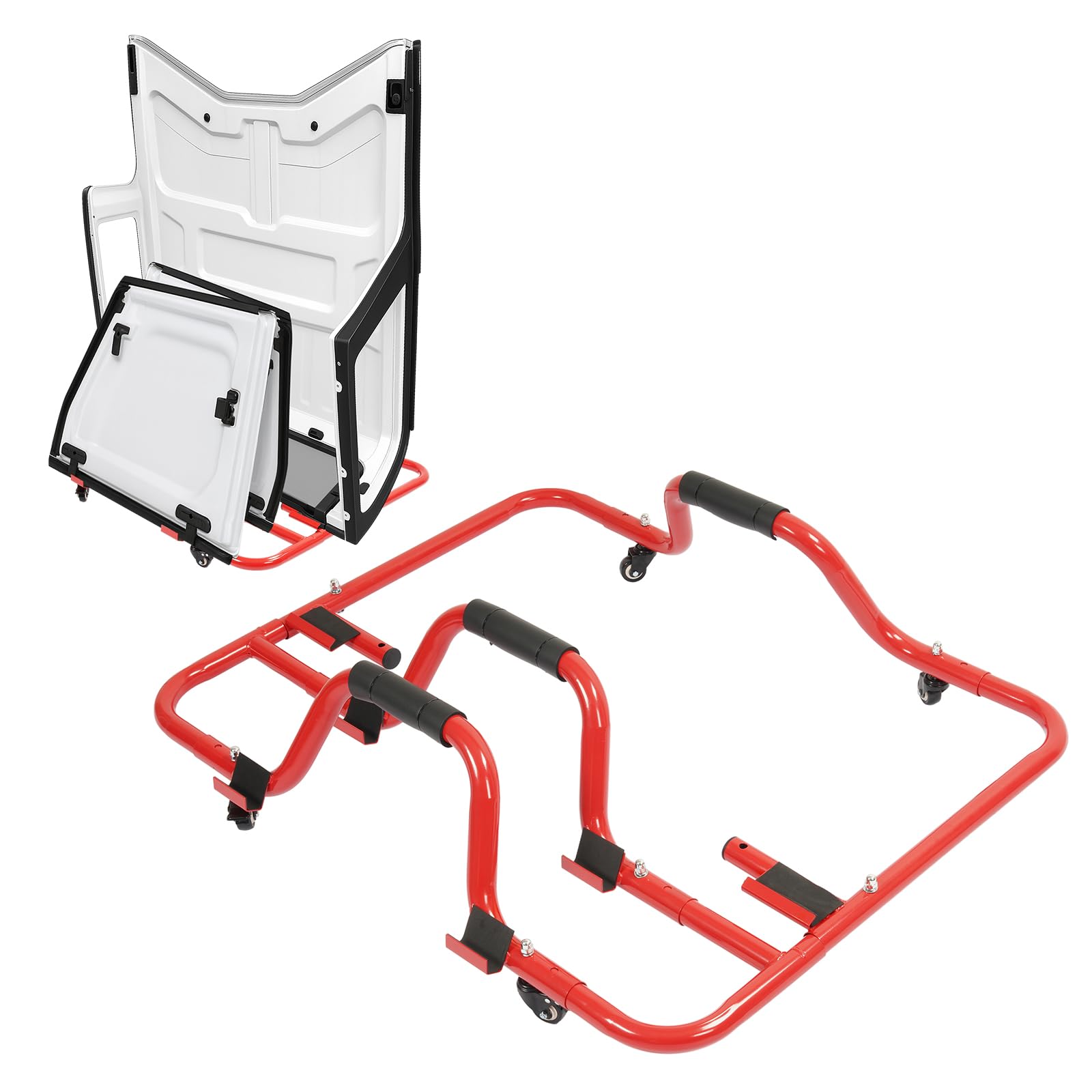 Jeep Wrangler Hardtop Storage Cart with Sliding Brakes