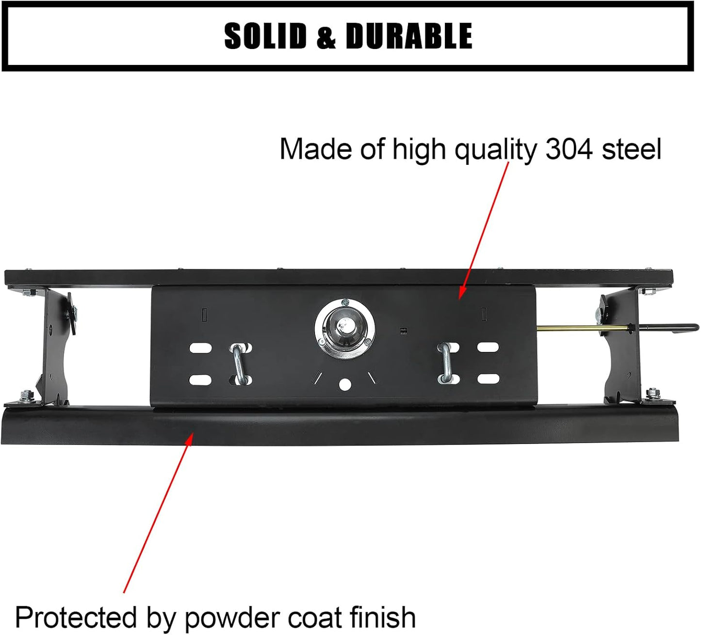 ECOTRIC 2-5/16" Double Lock Gooseneck Trailer Hitch Kit Compatible with 2015-2020 Ford F150
