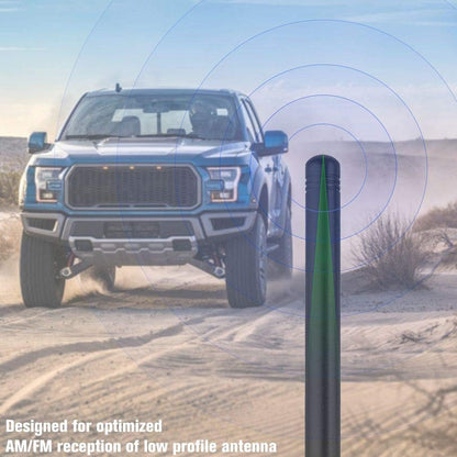 7.5" Short Antenna - Optimized FM/AM for Jeep Wrangler & Ford F-150 (Universal)