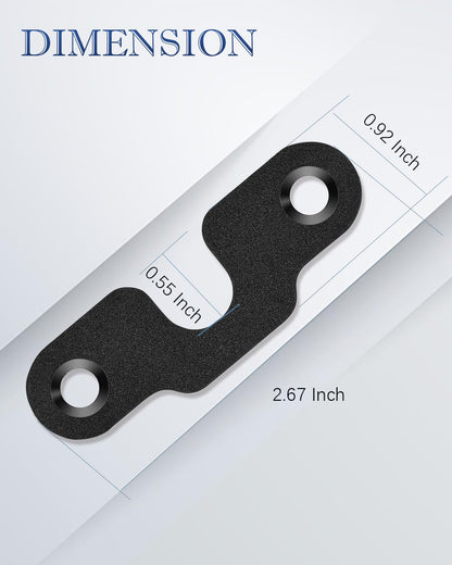 for Jeep Sun Visor Repair Kit, Aluminum Alloy Sun Visor Clips Compatible with Jeep Wrangler JK 2018/ Wrangler JL 2018 2019 2021 2022 2023/ JT Gladiator 2020 2021 2022 2023 - Upgrade Version-Black