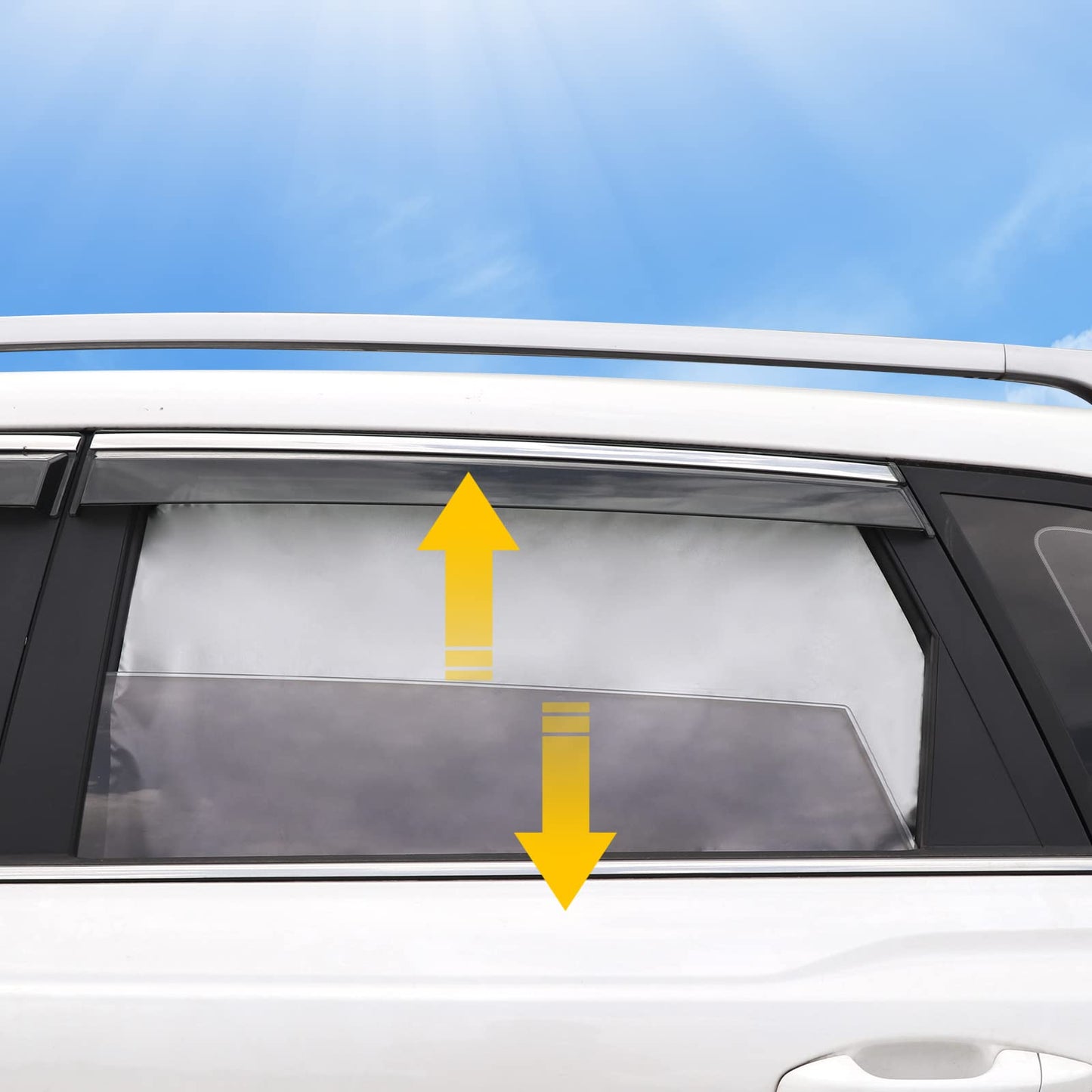 Magnetic Car Window Sun Shades for Baby, 2 PCS, UPF50+, Blocks UV