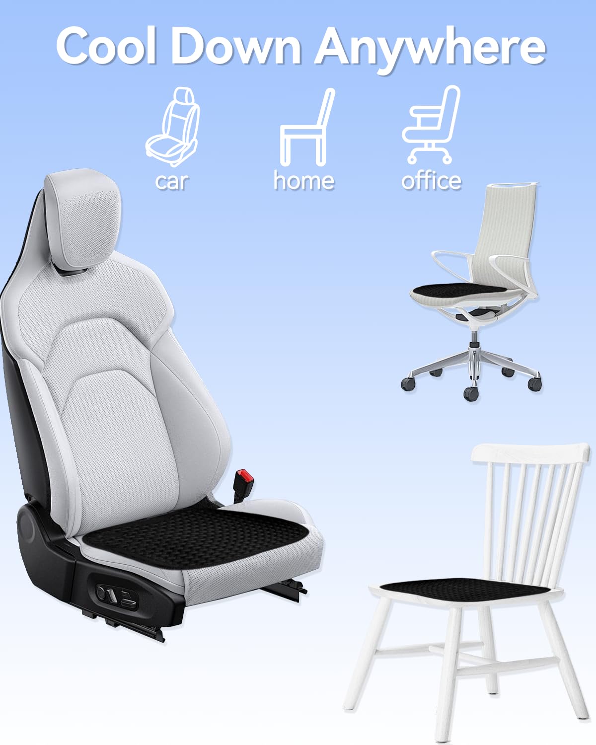 Super Cold Gel Car Seat Cushion for Long Drives