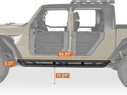 Gladiator Running Board Side Step Slider Nerf Bars for Jeep Gladiator JT Pickup Truck 2020-2026