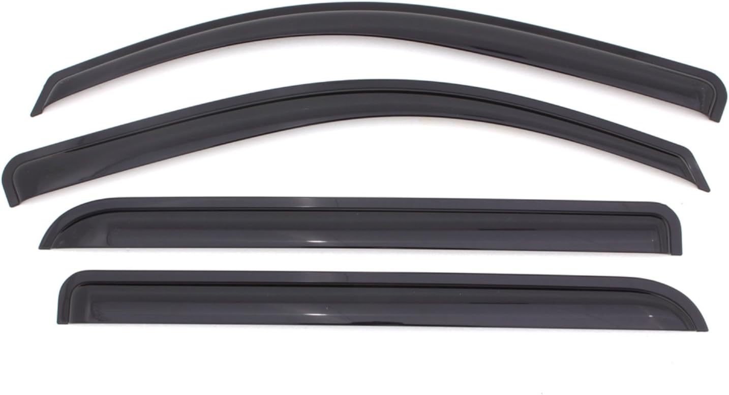 Outside Mount Rain Guards (4-PCS) for 2009-2024 Ram 1500 Classic & 2010-2025 Ram 2500/3500 Crew/Mega Cab (Smoke) - 94109