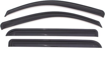 Outside Mount Rain Guards (4-PCS) for 2009-2024 Ram 1500 Classic & 2010-2025 Ram 2500/3500 Crew/Mega Cab (Smoke) - 94109