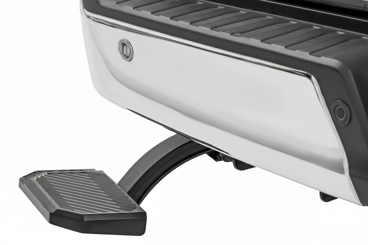 Manual Retractable Bed Step for 2021-2026 Ford F-150 & Lightning - 330 lb Capacity