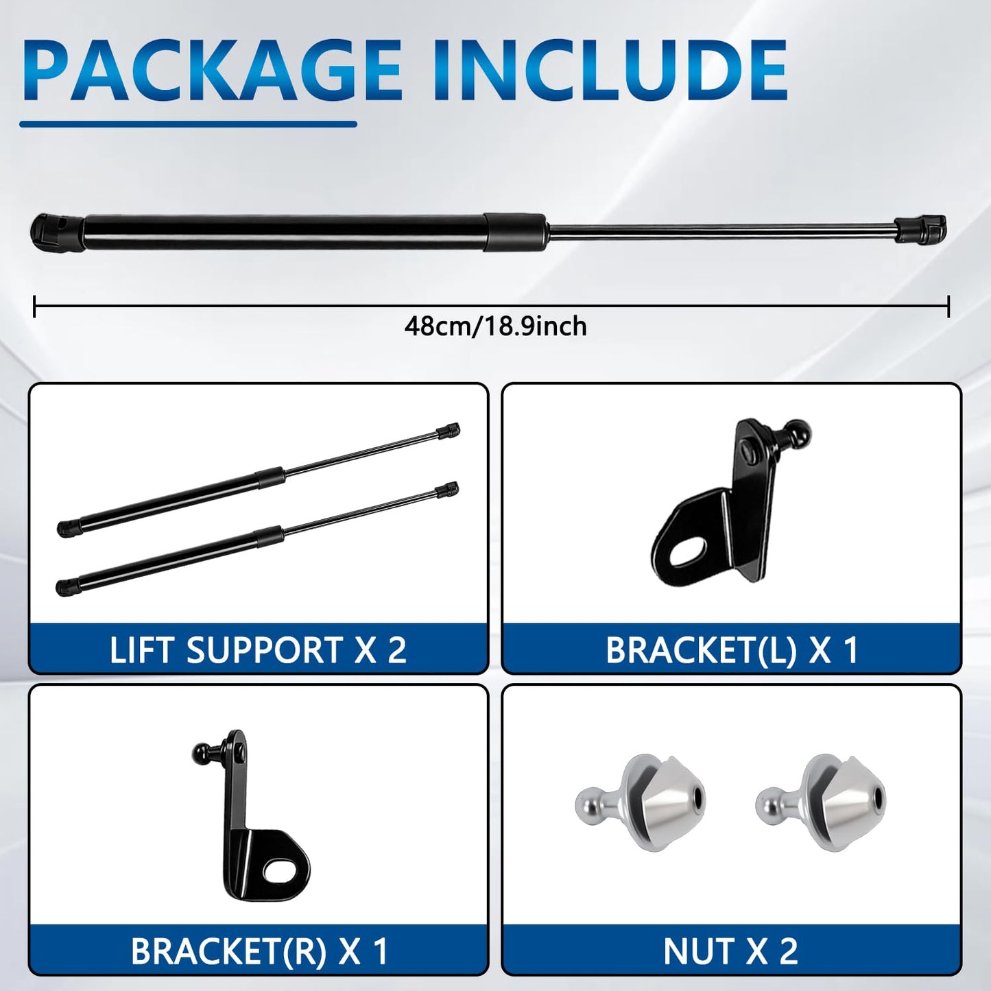 Front Hood Lift Supports for Ford Bronco 2021-2026