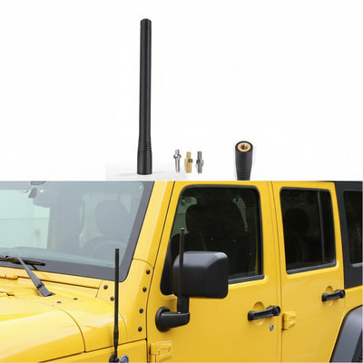 7.5" Short Antenna - Optimized FM/AM for Jeep Wrangler & Ford F-150 (Universal)