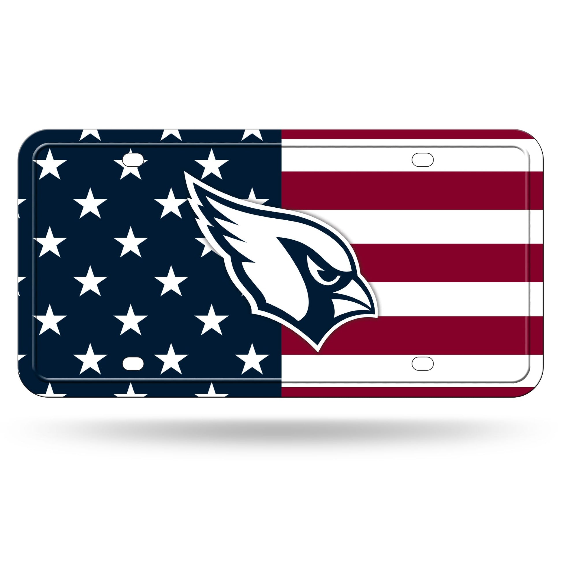 Rico Industries NFL Football USA Metal Auto Tag 6" x 12" - Great for Truck/Car/SUV