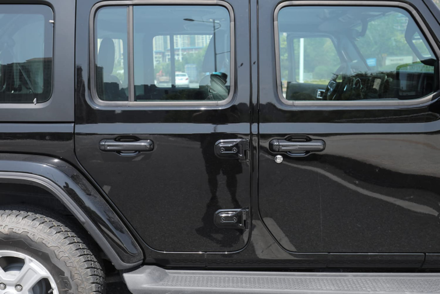 10-Pack Chrome Door Handle Covers for 2018-2025 Jeep Wrangler JL 4-Door