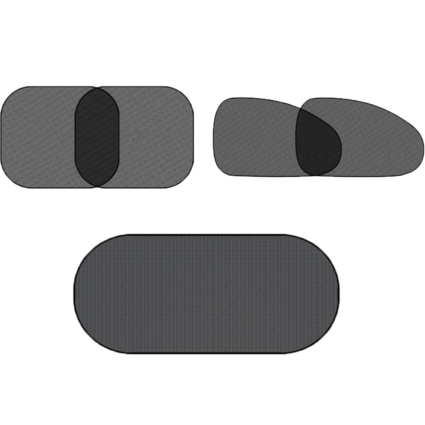5 Pcs Car Side Window Shades for Grand Caravan, UV Protection