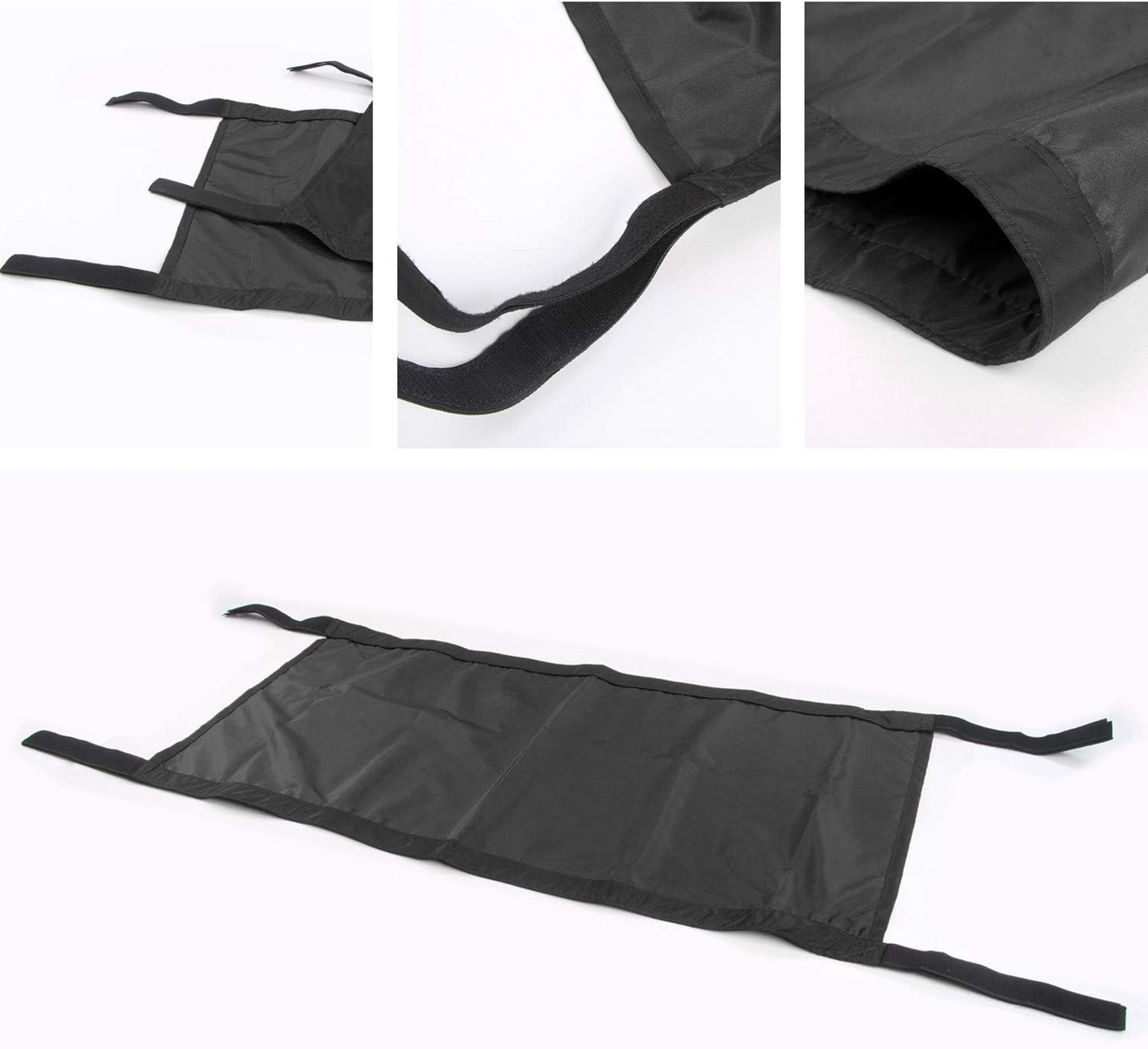 Jeep Roof Hammock Sun Shade - Mesh Cover for 1987-2024 Wrangler & Gladiator (Black)