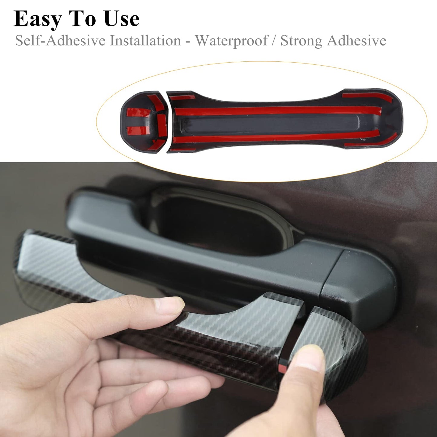 10-Pack Chrome Door Handle Covers for 2018-2025 Jeep Wrangler JL 4-Door