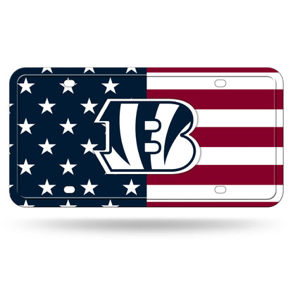 Rico Industries NFL Football USA Metal Auto Tag 6" x 12" - Great for Truck/Car/SUV