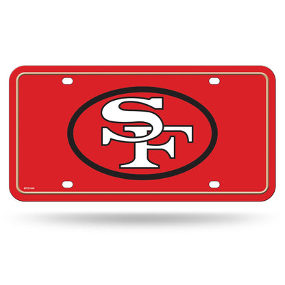 Rico Industries NFL Football Modern Retro Metal Auto Tag 6" x 12" - Great for Truck/Car/SUV