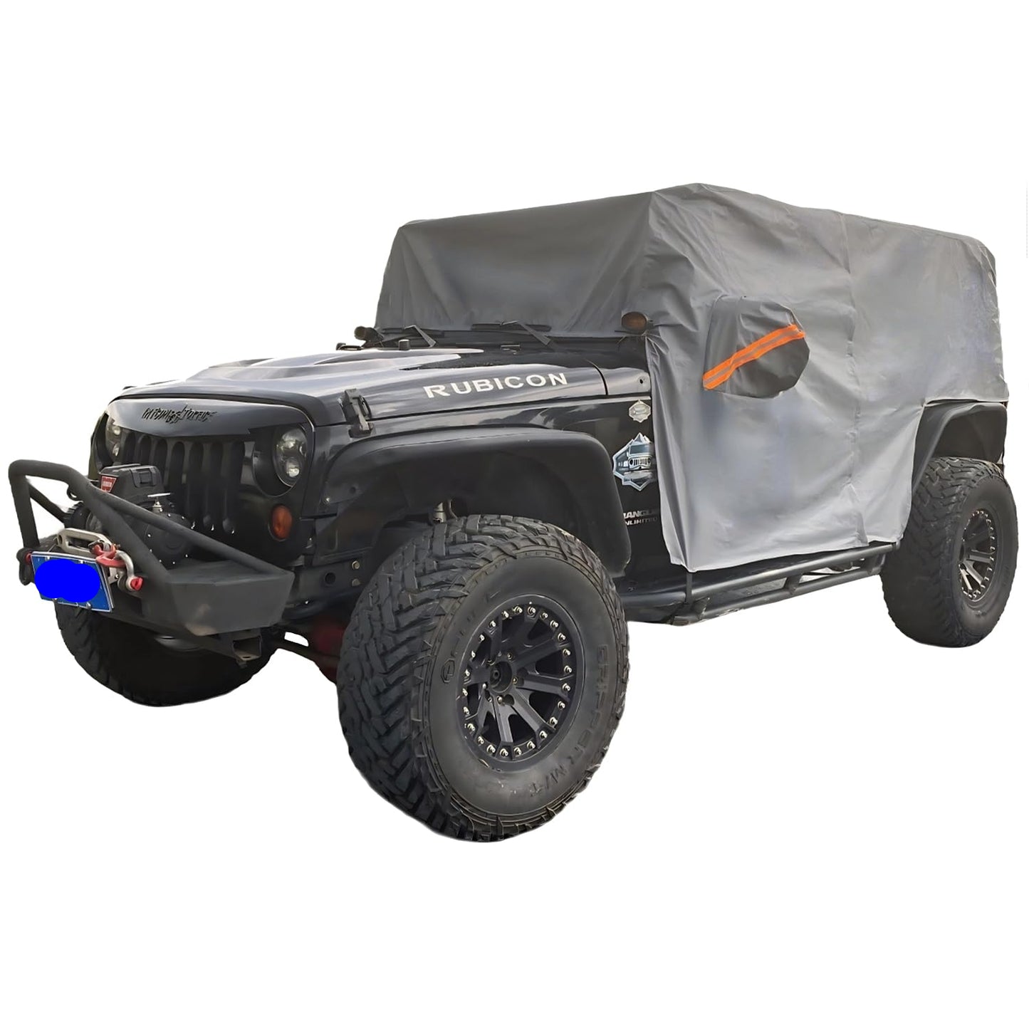 Waterproof Jeep Cab Cover with Zipper & Liner for 2007-2025 Wrangler 4-Door