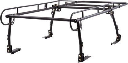 Over-Cab Truck Rack - 800 lb Capacity, Adjustable 49"-64", No-Drill Clamp-On Steel