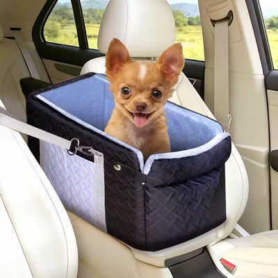 Center Console Dog Booster Seat - Safety Net, 0-15 lbs for Small Pets/Puppies/Cats