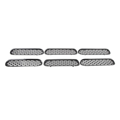 Bronco Front Grille Inserts Trim, Black ABS Mesh Cover