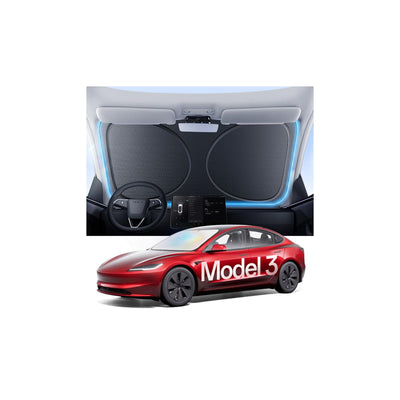 Tesla Model 3 Windshield Sun Shade, UV Block, Heat Insulation, Custom Fit