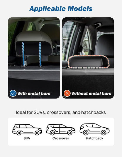 Universal Carbon Steel Dog Barrier - 32"-57" Adjustable Width for SUV/Truck Cargo Area
