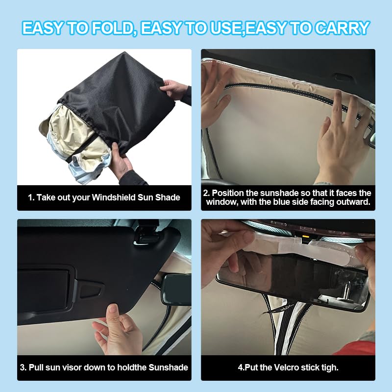 Toyota Tacoma Custom Fit Foldable Windshield Sun Shade
