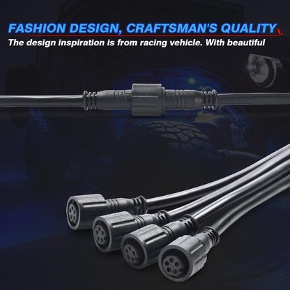 6.56FT 3-Pin Extension Cable for V1/W1/C2 RGB+IC Lights & P1s Switch
