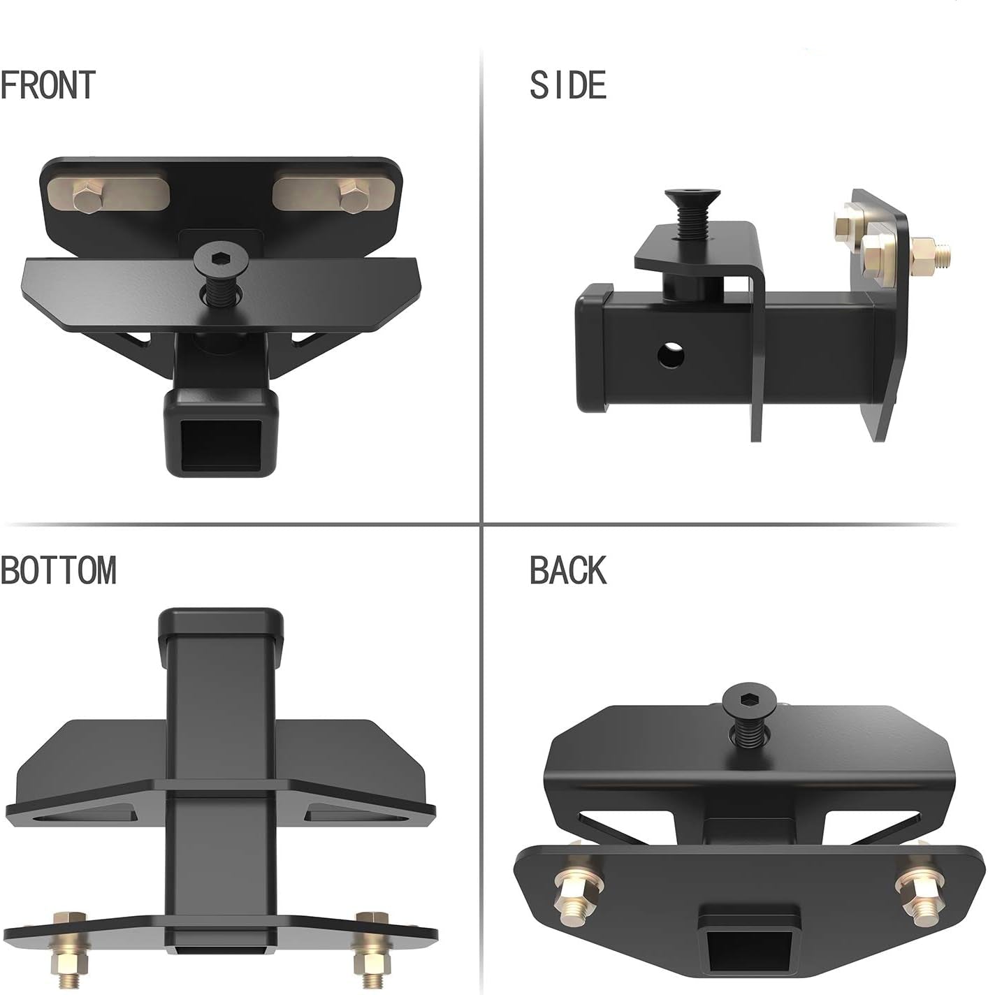 Class 3 2" Trailer Hitch Kit for 2003-2018 Dodge Ram 1500 & 2003-2014 Ram 2500/3500 (Classic) - Black, TG-HC3D002B