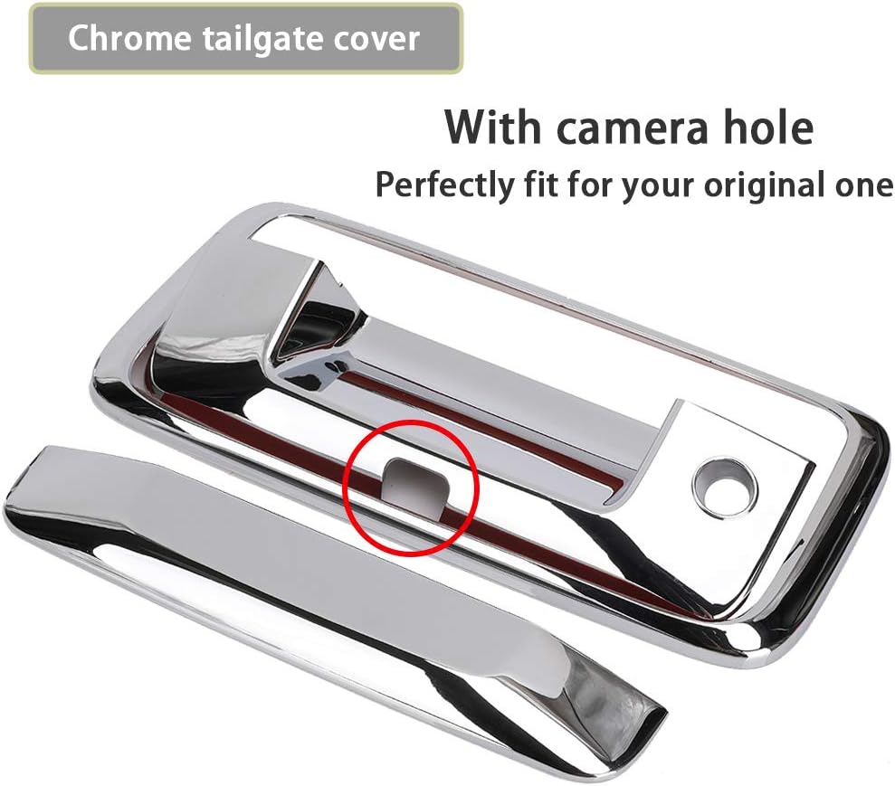 Chrome Handle + Mirror + Tailgate Cover Kit for 2014-2018 Chevy/GMC 1500/2500/3500 (Excludes Tow Mirror)