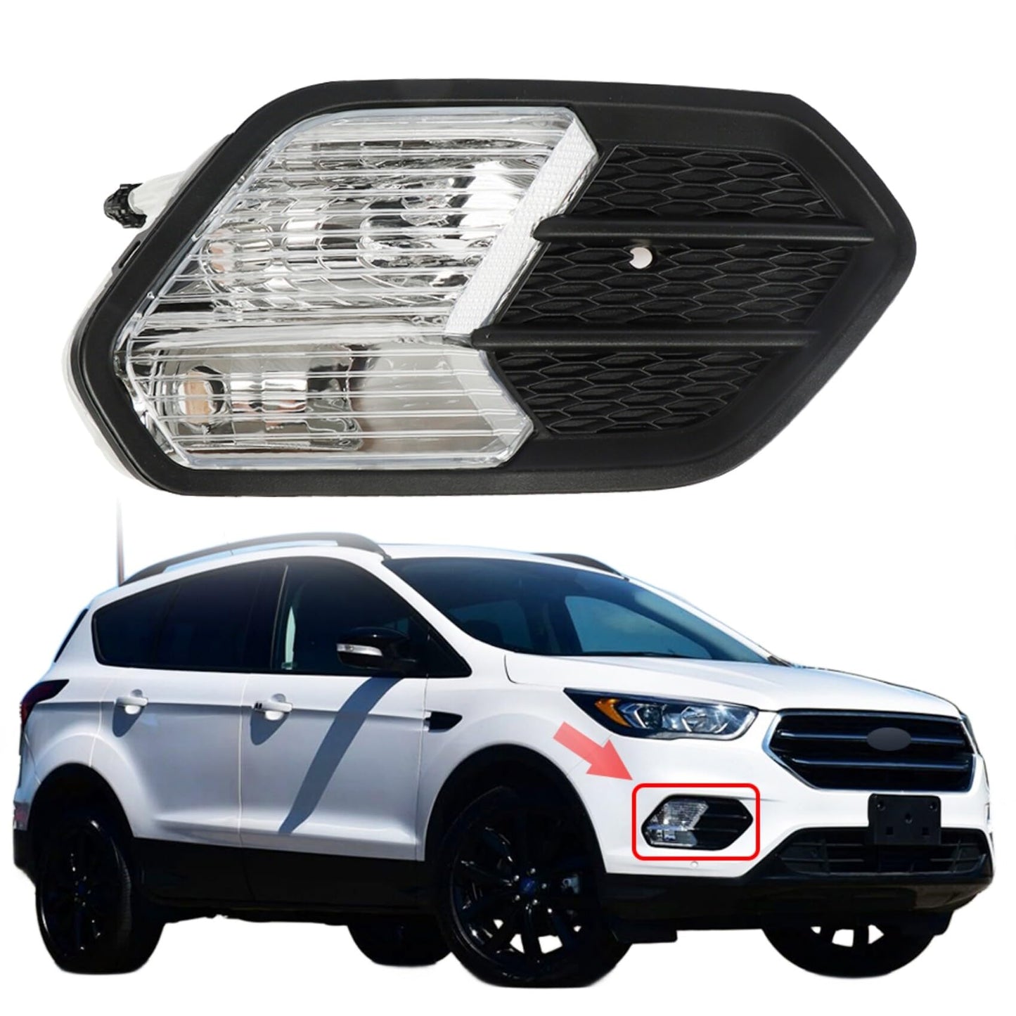 Escape 2017-2019 Right Passenger Halogen Fog Light