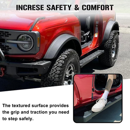 Running Boards for 2021-2026 Ford Bronco 4-Door - Side Step Bars