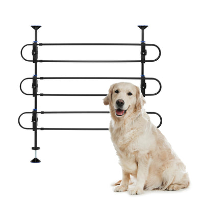 Metal Pet Divider Barrier for Cars/Minivans/SUVs - Happy Ride, Durable Vehicle Gate